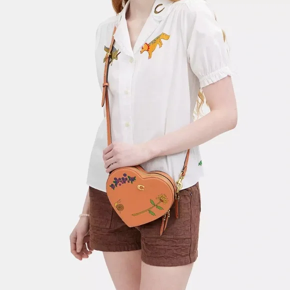 NWT💃Coach Coach X Observed By Us Heart Crossbody Bag - Picture 12 of 15